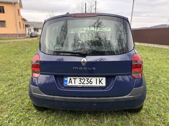 Синий Рено Модус, объемом двигателя 1.6 л и пробегом 159 тыс. км за 6150 $, фото 6 на Automoto.ua