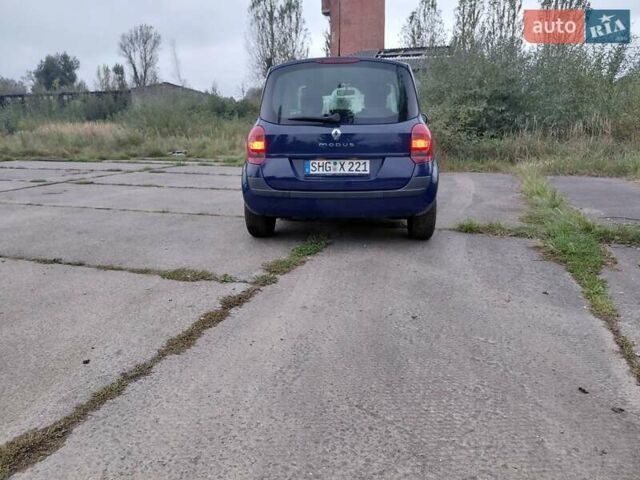 Синий Рено Модус, объемом двигателя 1.6 л и пробегом 156 тыс. км за 6100 $, фото 7 на Automoto.ua