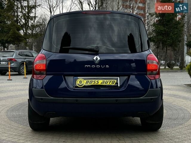 Синий Рено Модус, объемом двигателя 1.15 л и пробегом 159 тыс. км за 6500 $, фото 5 на Automoto.ua