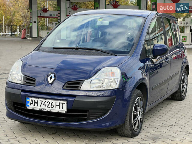 Рено Модус 2010 в Житомире на Automoto.ua Синий Рено Модус, объемом двигателя 1.6 л и пробегом 204 тыс. км за 6599 $, фото 2 на Automoto.ua