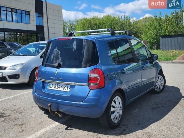 Синий Рено Модус, объемом двигателя 1.25 л и пробегом 225 тыс. км за 5100 $, фото 4 на Automoto.ua