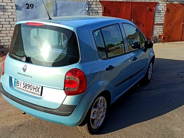 Синий Рено Модус, объемом двигателя 1.1 л и пробегом 262 тыс. км за 3100 $, фото 4 на Automoto.ua