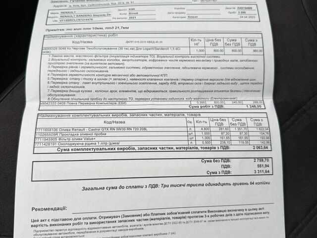 Белый Рено Сандеро СтэпВэй, объемом двигателя 1.46 л и пробегом 20 тыс. км за 13800 $, фото 23 на Automoto.ua