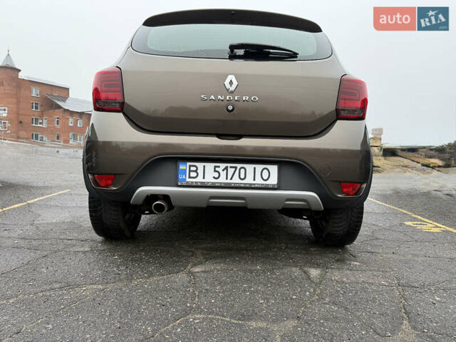 Коричневий Рено Сандеро СтепВей, об'ємом двигуна 1.46 л та пробігом 81 тис. км за 11900 $, фото 7 на Automoto.ua