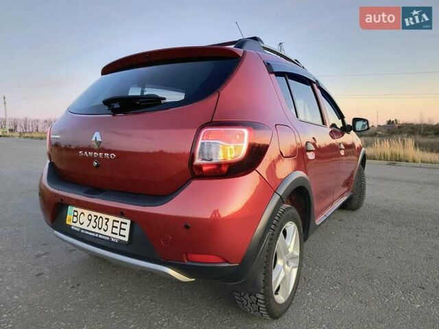 Червоний Рено Сандеро СтепВей, об'ємом двигуна 1.46 л та пробігом 95 тис. км за 8800 $, фото 14 на Automoto.ua