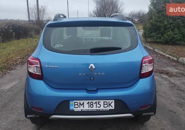 Синій Рено Сандеро СтепВей, об'ємом двигуна 1.6 л та пробігом 115 тис. км за 8300 $, фото 12 на Automoto.ua
