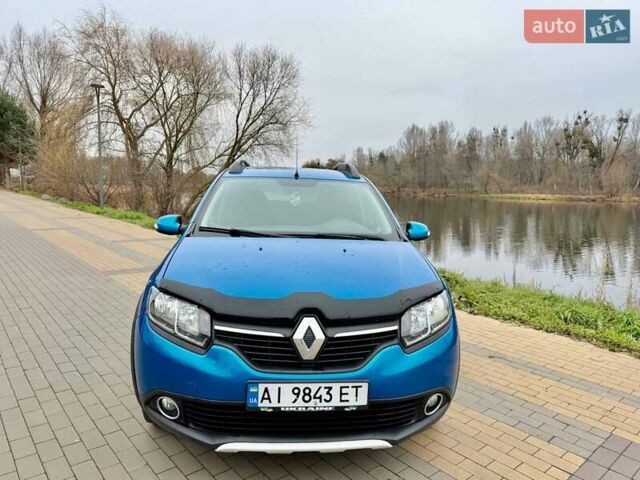 Синий Рено Сандеро СтэпВэй, объемом двигателя 1.46 л и пробегом 129 тыс. км за 8500 $, фото 1 на Automoto.ua