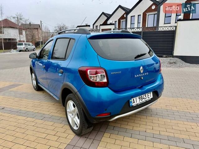 Синий Рено Сандеро СтэпВэй, объемом двигателя 1.46 л и пробегом 129 тыс. км за 8500 $, фото 9 на Automoto.ua