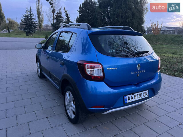 Синий Рено Сандеро СтэпВэй, объемом двигателя 1.46 л и пробегом 87 тыс. км за 8600 $, фото 10 на Automoto.ua
