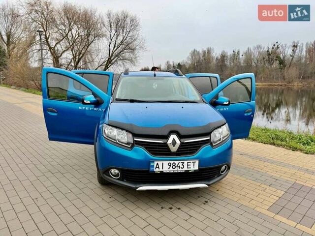 Синий Рено Сандеро СтэпВэй, объемом двигателя 1.46 л и пробегом 129 тыс. км за 8500 $, фото 17 на Automoto.ua