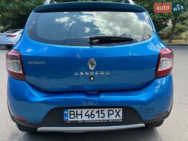 Синий Рено Сандеро СтэпВэй, объемом двигателя 1.5 л и пробегом 140 тыс. км за 5100 $, фото 12 на Automoto.ua