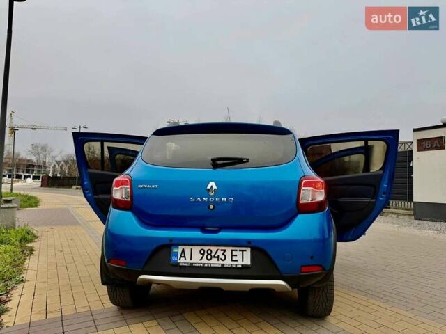 Синий Рено Сандеро СтэпВэй, объемом двигателя 1.46 л и пробегом 129 тыс. км за 8500 $, фото 24 на Automoto.ua