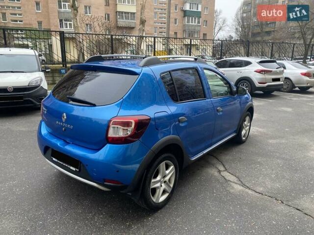 Синий Рено Сандеро СтэпВэй, объемом двигателя 1.6 л и пробегом 165 тыс. км за 8500 $, фото 8 на Automoto.ua