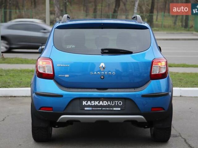 Синий Рено Сандеро СтэпВэй, объемом двигателя 1.46 л и пробегом 92 тыс. км за 9800 $, фото 4 на Automoto.ua