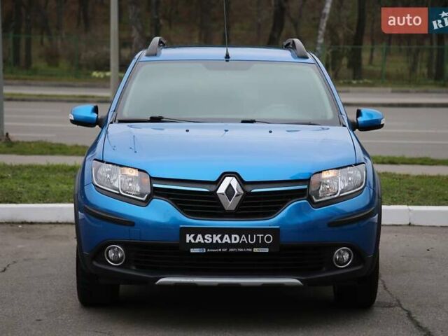 Синий Рено Сандеро СтэпВэй, объемом двигателя 1.46 л и пробегом 92 тыс. км за 9800 $, фото 1 на Automoto.ua
