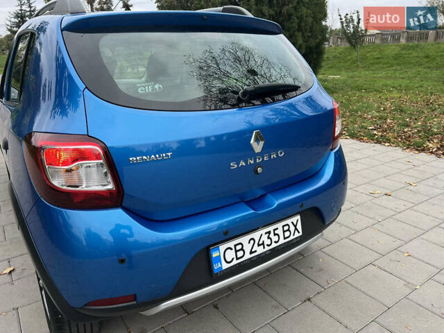 Синий Рено Сандеро СтэпВэй, объемом двигателя 1.46 л и пробегом 75 тыс. км за 9300 $, фото 18 на Automoto.ua