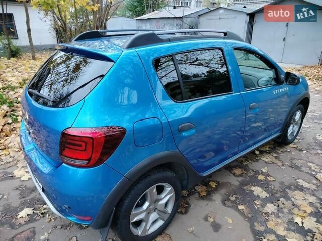 Синий Рено Сандеро СтэпВэй, объемом двигателя 0.9 л и пробегом 100 тыс. км за 9200 $, фото 10 на Automoto.ua