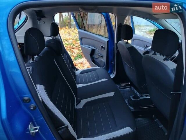 Синий Рено Сандеро СтэпВэй, объемом двигателя 0.9 л и пробегом 100 тыс. км за 9200 $, фото 21 на Automoto.ua