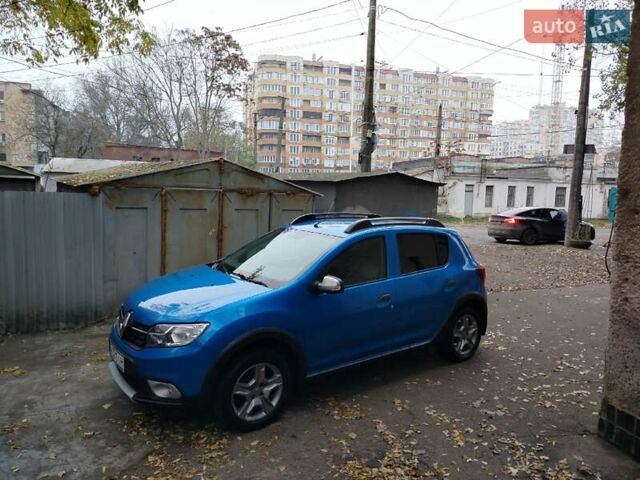 Синий Рено Сандеро СтэпВэй, объемом двигателя 0.9 л и пробегом 100 тыс. км за 8300 $, фото 13 на Automoto.ua