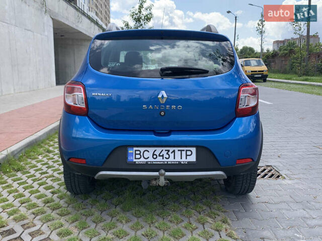 Синій Рено Сандеро СтепВей, об'ємом двигуна 1.5 л та пробігом 216 тис. км за 8500 $, фото 9 на Automoto.ua