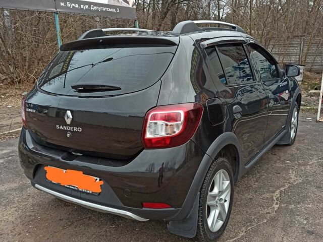 Черный Рено Сандеро, объемом двигателя 1.6 л и пробегом 48 тыс. км за 8500 $, фото 2 на Automoto.ua