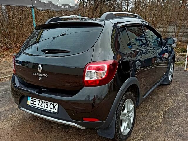 Черный Рено Сандеро, объемом двигателя 1.6 л и пробегом 48 тыс. км за 8200 $, фото 1 на Automoto.ua