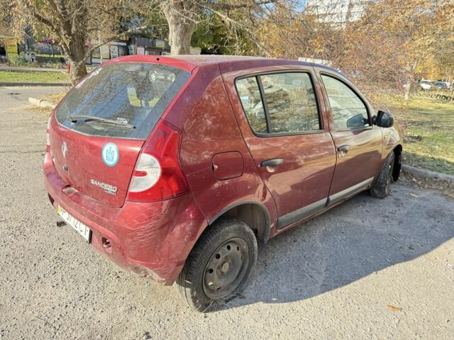 Красный Рено Сандеро, объемом двигателя 1.4 л и пробегом 150 тыс. км за 1500 $, фото 1 на Automoto.ua