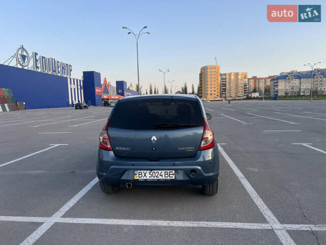 Синий Рено Сандеро, объемом двигателя 1.39 л и пробегом 230 тыс. км за 4500 $, фото 11 на Automoto.ua