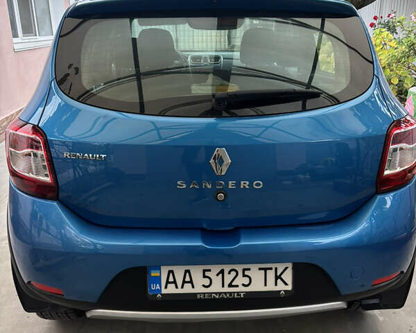 Рено Сандеро 2013 в Киеве на Automoto.ua Синий Рено Сандеро, объемом двигателя 1.46 л и пробегом 222 тыс. км за 8600 $, фото 7 на Automoto.ua