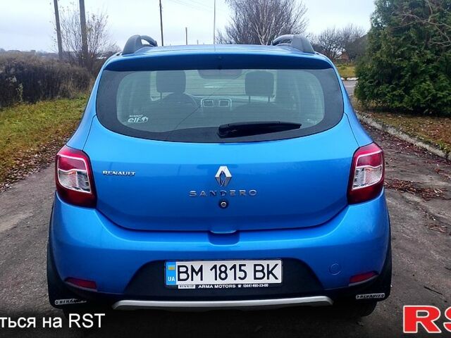 Синий Рено Сандеро, объемом двигателя 1.6 л и пробегом 115 тыс. км за 8300 $, фото 5 на Automoto.ua
