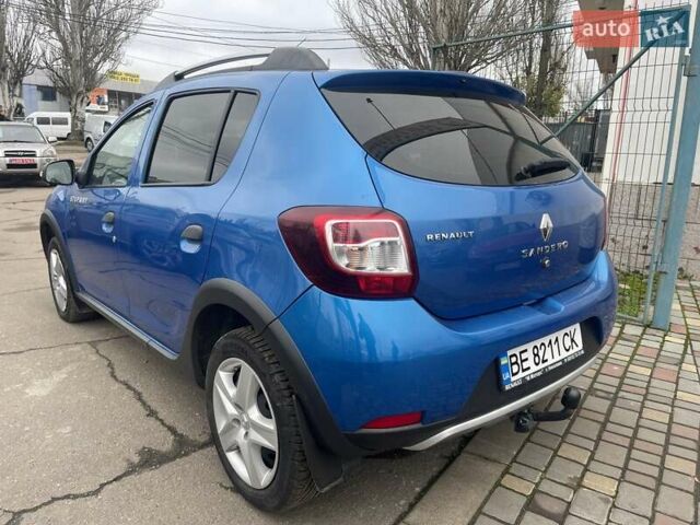 Синий Рено Сандеро, объемом двигателя 1.46 л и пробегом 169 тыс. км за 7600 $, фото 7 на Automoto.ua