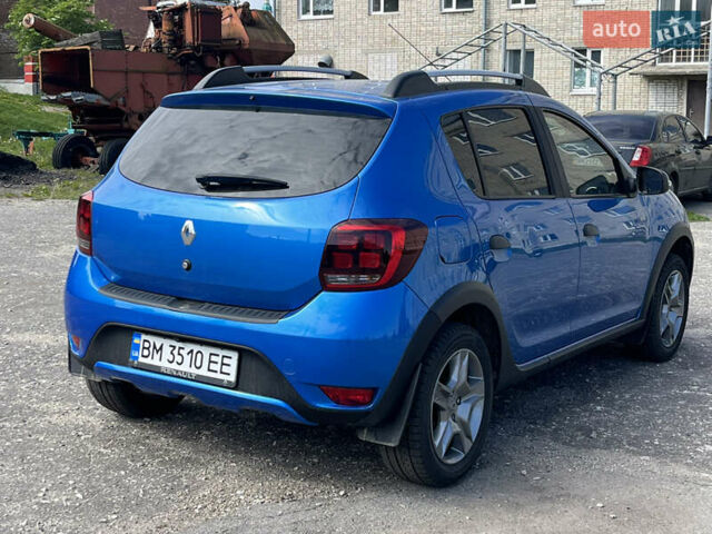 Синий Рено Сандеро, объемом двигателя 1.6 л и пробегом 95 тыс. км за 9500 $, фото 2 на Automoto.ua