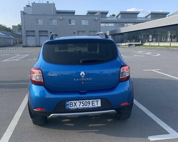 Синий Рено Сандеро, объемом двигателя 0.9 л и пробегом 112 тыс. км за 8400 $, фото 3 на Automoto.ua