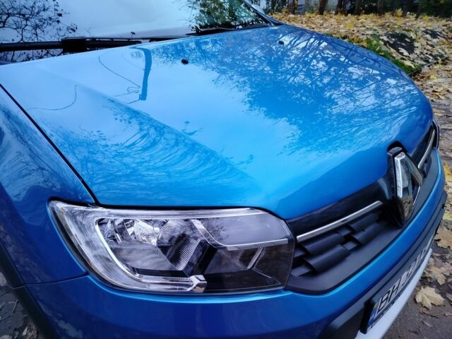 Синий Рено Сандеро, объемом двигателя 0.9 л и пробегом 98 тыс. км за 9000 $, фото 1 на Automoto.ua