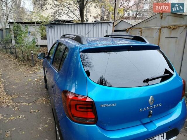 Синий Рено Сандеро, объемом двигателя 0.9 л и пробегом 100 тыс. км за 8700 $, фото 8 на Automoto.ua