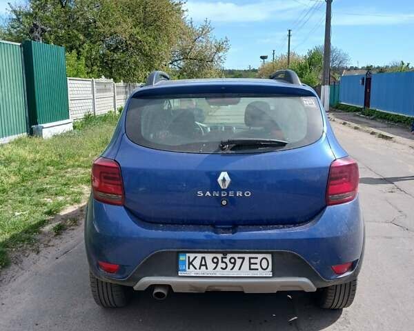 Синій Рено Сандеро, об'ємом двигуна 0.9 л та пробігом 73 тис. км за 11900 $, фото 2 на Automoto.ua