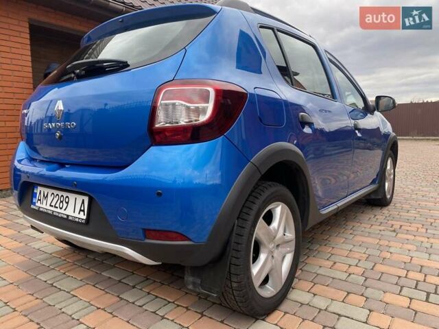 Синій Рено Сандеро, об'ємом двигуна 1.6 л та пробігом 24 тис. км за 11600 $, фото 16 на Automoto.ua