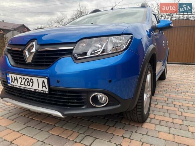 Синій Рено Сандеро, об'ємом двигуна 1.6 л та пробігом 24 тис. км за 11600 $, фото 13 на Automoto.ua