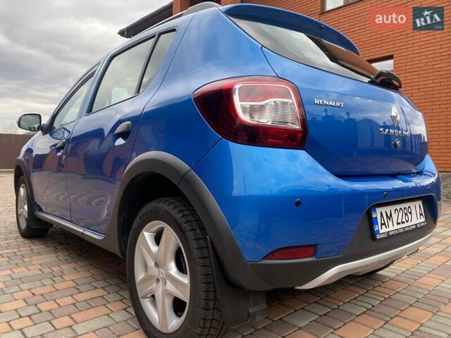 Синій Рено Сандеро, об'ємом двигуна 1.6 л та пробігом 24 тис. км за 11600 $, фото 15 на Automoto.ua