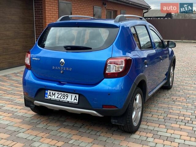 Синій Рено Сандеро, об'ємом двигуна 1.6 л та пробігом 24 тис. км за 11600 $, фото 5 на Automoto.ua