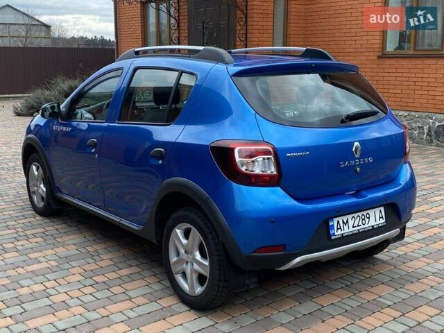 Синій Рено Сандеро, об'ємом двигуна 1.6 л та пробігом 24 тис. км за 11600 $, фото 7 на Automoto.ua