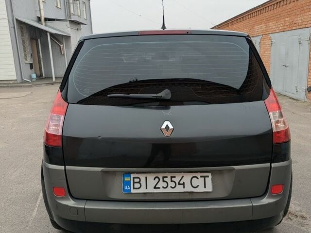 Черный Рено Сценик II, объемом двигателя 1.6 л и пробегом 194 тыс. км за 5500 $, фото 12 на Automoto.ua