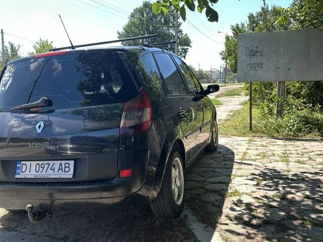 Черный Рено Сценик II, объемом двигателя 1.6 л и пробегом 240 тыс. км за 4800 $, фото 7 на Automoto.ua