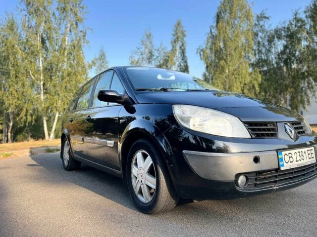Черный Рено Сценик II, объемом двигателя 1.9 л и пробегом 320 тыс. км за 4300 $, фото 2 на Automoto.ua