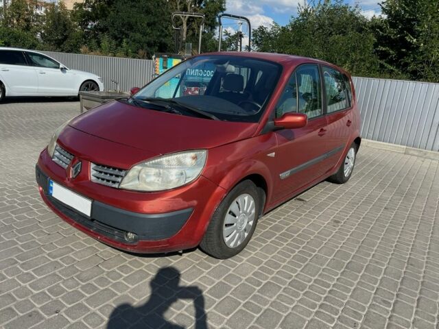 Красный Рено Сценик II, объемом двигателя 1.6 л и пробегом 319 тыс. км за 3700 $, фото 1 на Automoto.ua