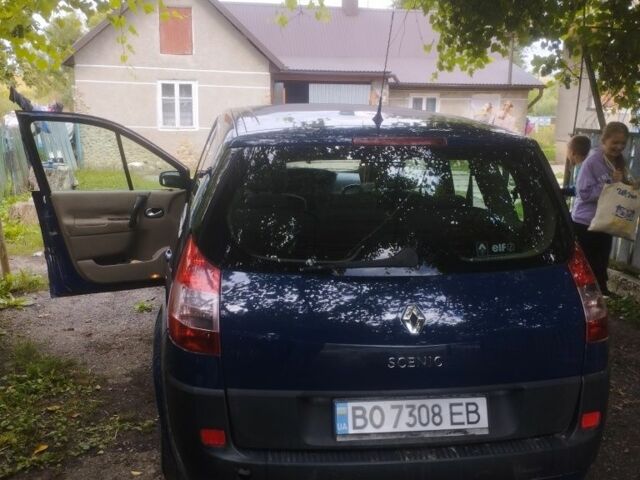 Синий Рено Сценик II, объемом двигателя 1.6 л и пробегом 230 тыс. км за 3500 $, фото 19 на Automoto.ua