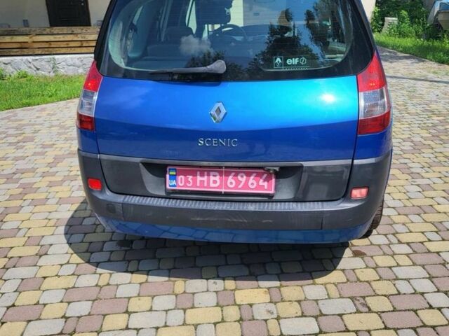 Синий Рено Сценик II, объемом двигателя 1.6 л и пробегом 197 тыс. км за 4550 $, фото 5 на Automoto.ua