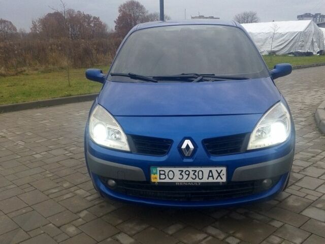 Синий Рено Сценик II, объемом двигателя 1.6 л и пробегом 317 тыс. км за 3900 $, фото 6 на Automoto.ua
