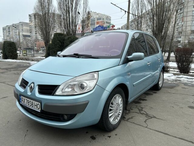 Синий Рено Сценик II, объемом двигателя 2 л и пробегом 199 тыс. км за 4800 $, фото 5 на Automoto.ua