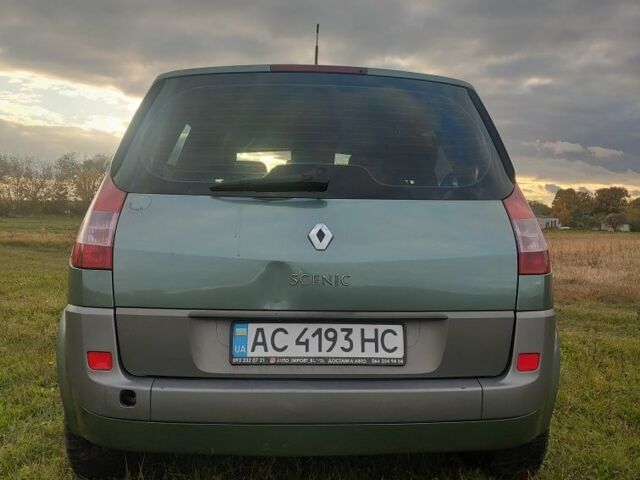 Зеленый Рено Сценик II, объемом двигателя 2 л и пробегом 258 тыс. км за 4800 $, фото 5 на Automoto.ua